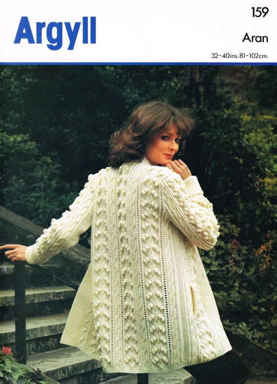 Argyll 159 Ladies Aran Swing Style Coat 