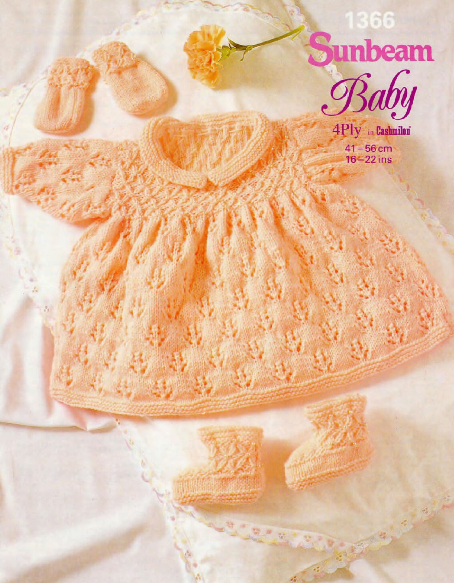 Baby dress set vintage knitting pattern PDF instant download | Etsy