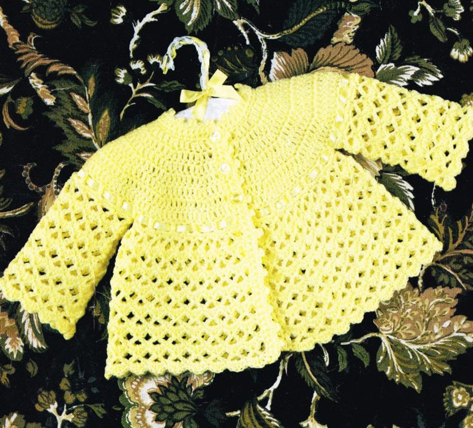 Baby Crochet Matinee Coat Vintage Crochet Pattern PDF Etsy UK