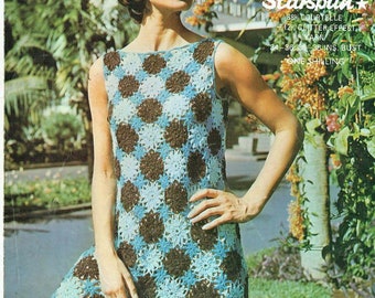 2100L ladies dress - the crochet set vintage crochet pattern PDF