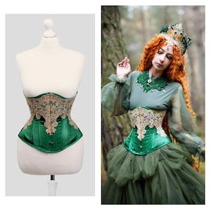 Green Corset Belt Underbust - Etsy - Page 2 display picture 2