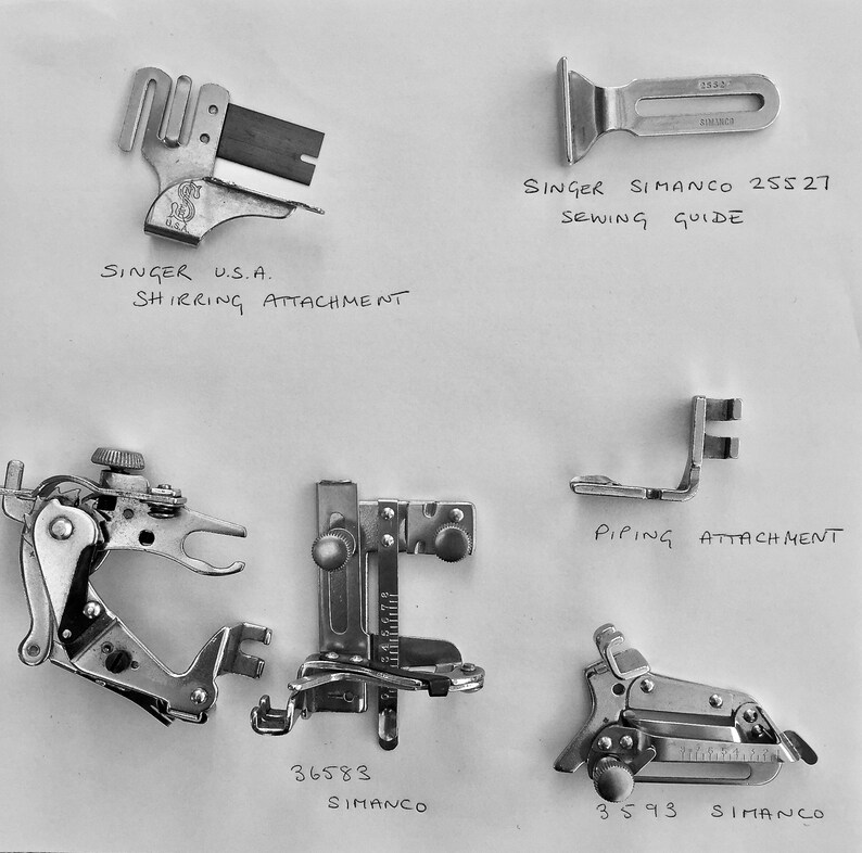 Vintage Singer Sewing Machine accessories in original metal Etsy