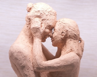 Couple in love - clay sculpture #408