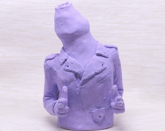 Dickhead - funny small sculpture - OOAK handmade figurine #397