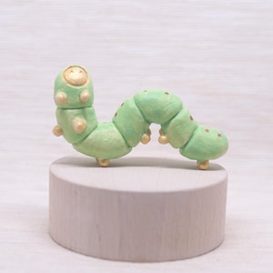Caterpillar - clay caterpillar - caterpillar figurine - caterpillar miniatures - clay miniatures #424