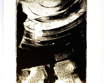 Photo Emulsion Silk Aquatint Print "See the Light"