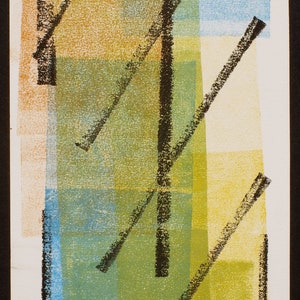 Monoprint "The Ascent"