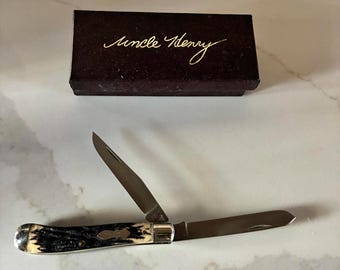 Vintage Schrade 285UH Uncle Henry Pro Trapper Knife USA Made