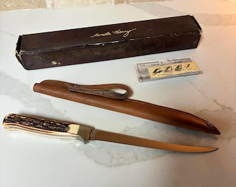 Vintage Schrade Uncle Henry 167UH Fixed Blade Fillet Knife