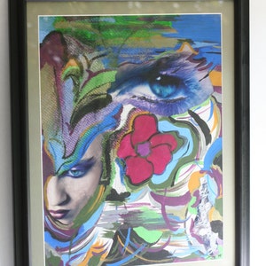 Original Mixed Media Collage Art Chaos Prints available see prints section image 3