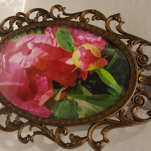 Original Mixed Media Art - Peonies Series #1