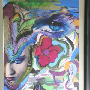 Original Mixed Media Collage Art Chaos Prints available see prints section image 2