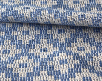 Scandinavian Crackle Style table runner Indigo