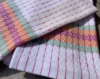 Handwoven Diamond Twill Spring Towels