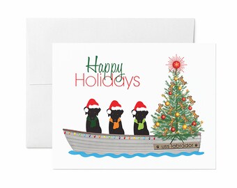 Labrador Holiday Cards: Dog Lover Greeting Card Set with Envelopes