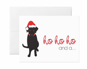 Black Labrador Holiday Cards: Dog Lover Greeting Card Set