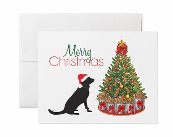 Black Labrador Christmas Cards: Dog Lover Holiday Greetings