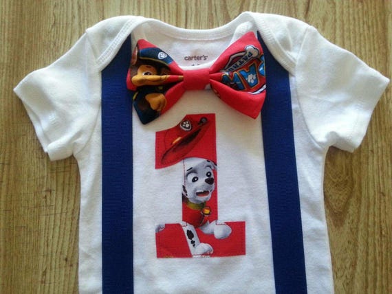 paw patrol 1st birthday outfit boy