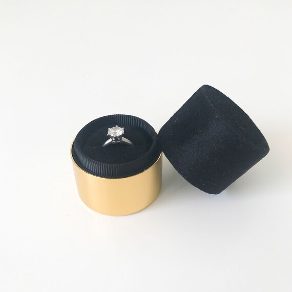 black velvet ring box