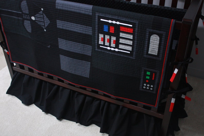 Star Wars Baby Beddingdarth Vadercustom Crib Bedding Ready Etsy