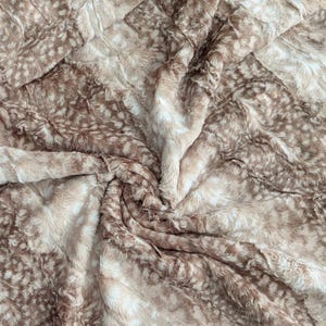 Luxe Cuddle Fawn Minky Faux Fur in Cappuccino by Shannon Fabrics