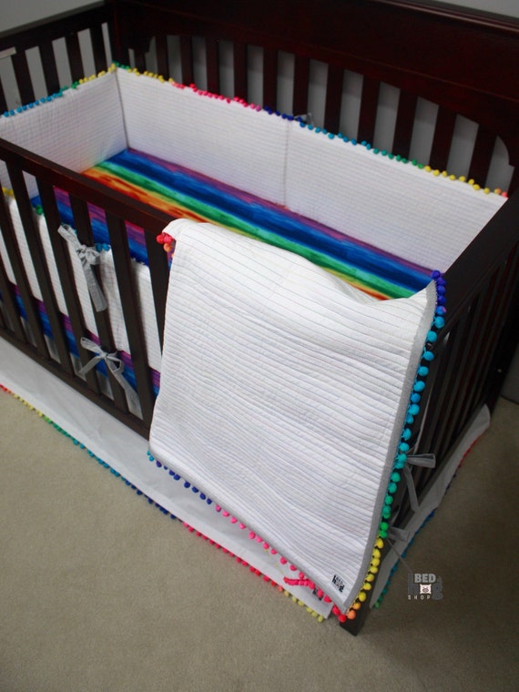 rainbow baby bedding set