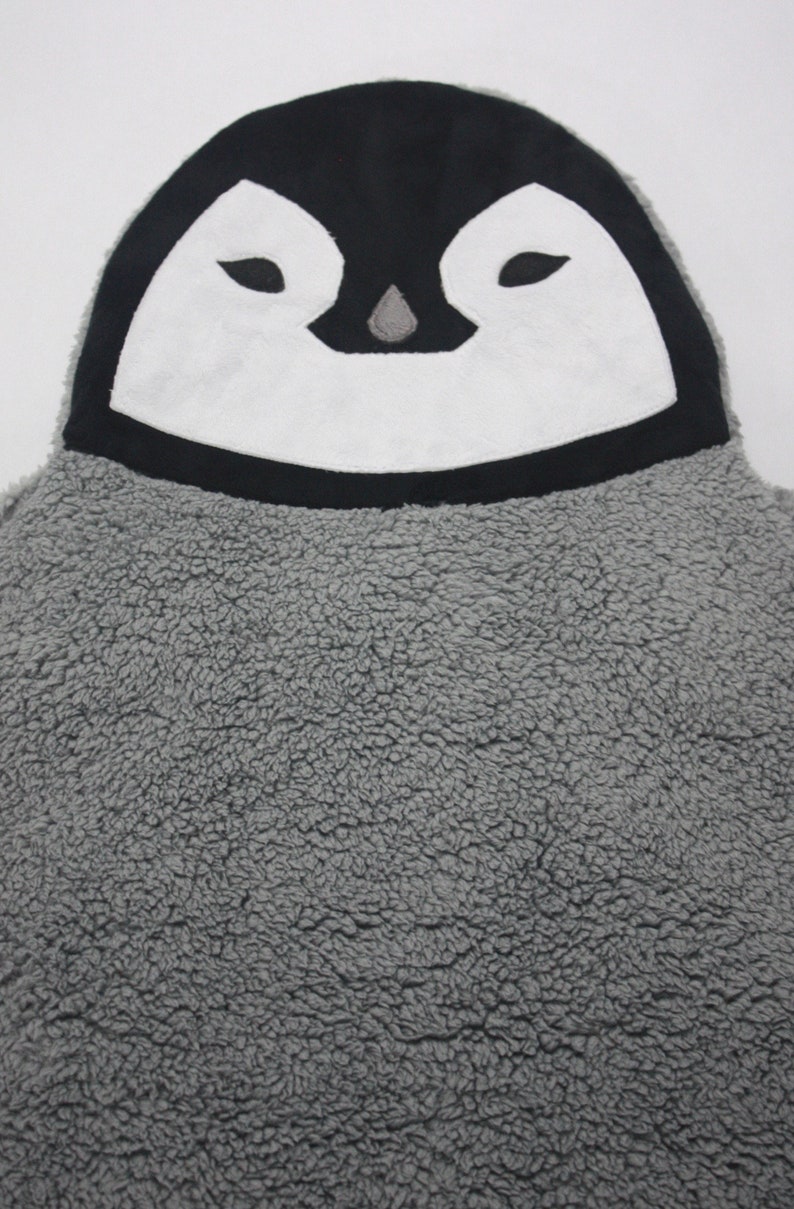 Baby Penguin baby blanket--Baby Penguin security blanket--Penguin security blanket