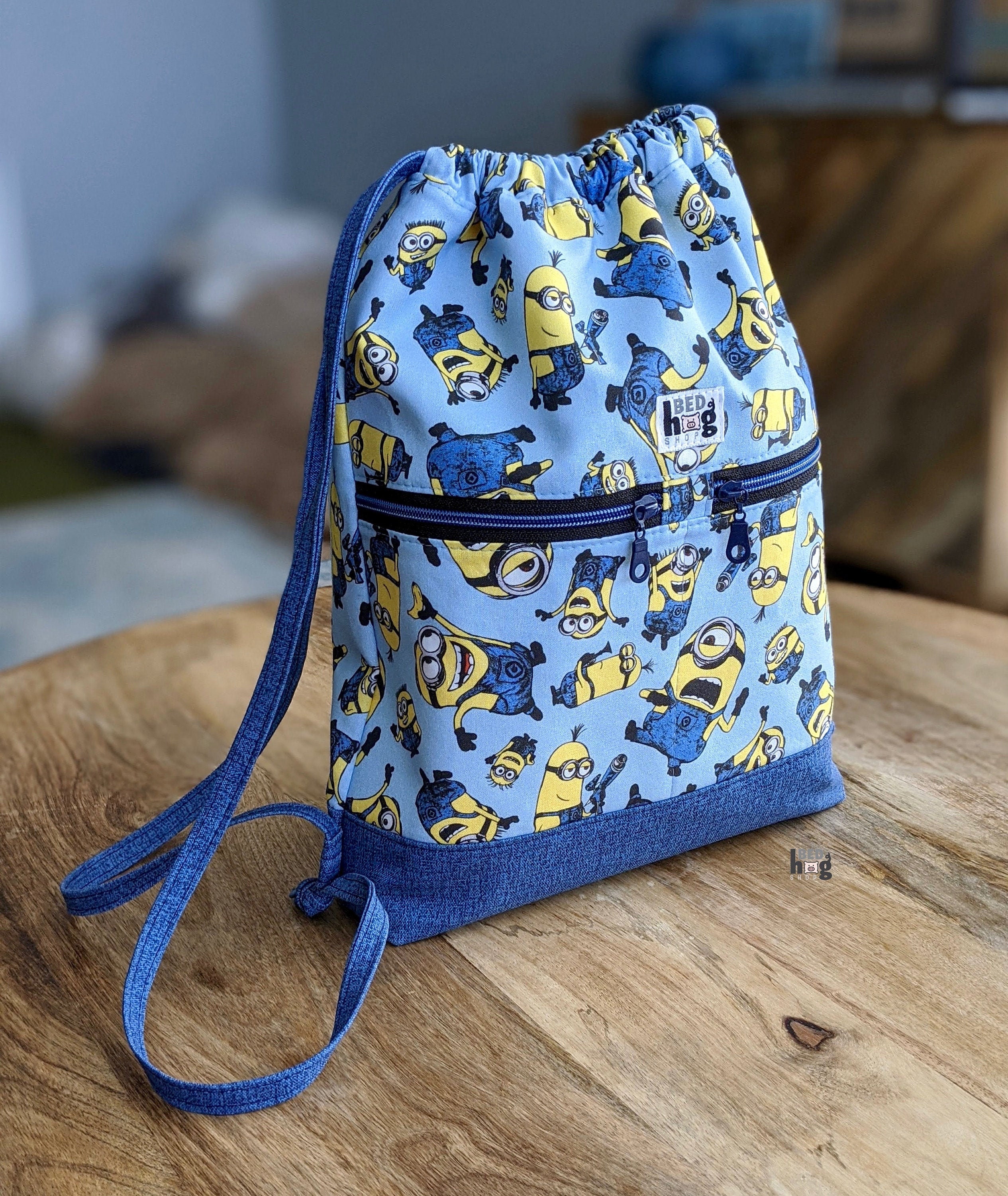 Minions Begonia Drawstring Backpack With Water Etsy Australia