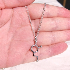 Dopamine Molecule Necklace
