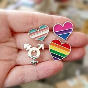 Emaille pin LGBT Gay/Bi/Trans Pride