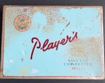 Vintage Player's Navy Cut Flat 50 Cigarette Imperial Tobacco Limited Montreal Canada