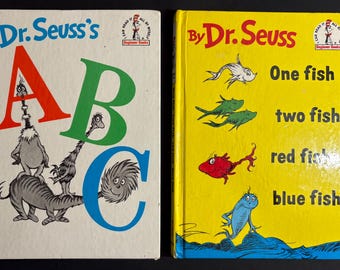Dr. Seuss ABC & One Fish Two Fish Beginner Books (1963)