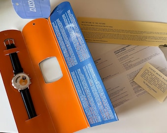Wrist Watch 3rd Countdown to 2000 Millennium w/ original package & papers