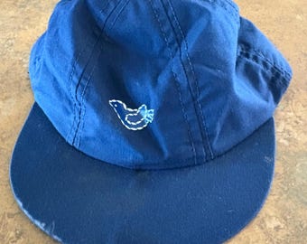 Vintage 1980's Blue Bird Girl Cap A-29 Campfire Girl Logo