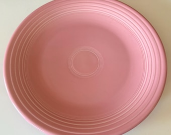 1980's Chop Plate FIESTA Rose Pink Vintage Retired Color