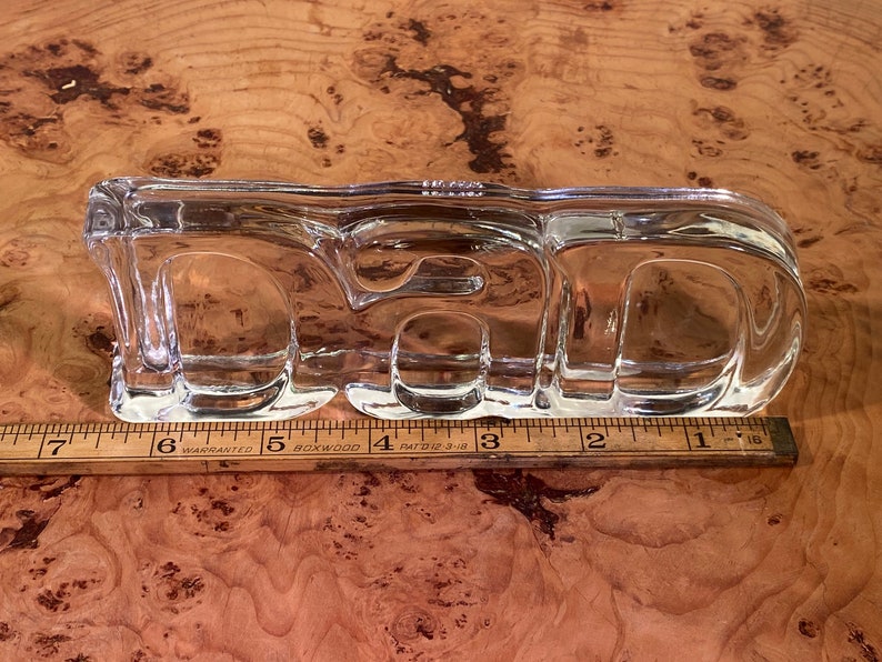 Vintage Avon Cast Glass DAD