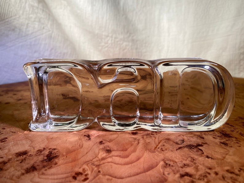 Vintage Avon Cast Glass DAD