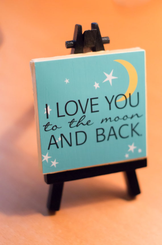 Mini Canvas Art Love You To The Moon And Back 3 Etsy Mini Canvas Art Love You To The Moon And Back 3 Etsy