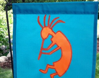 Kokopelli Garden Flag