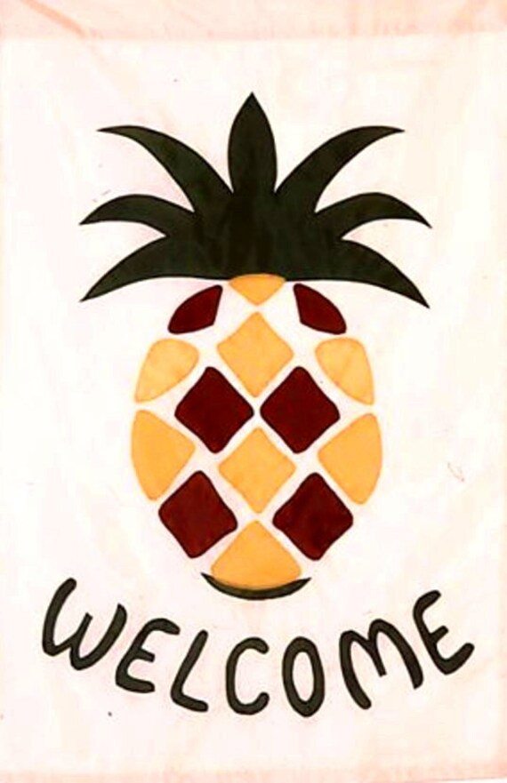 Pineapple Flag Full Size Etsy