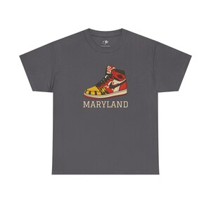 Maryland Sneakers Shirt | Unisex Graphic Tee | Maryland Flag Sneaker Design | UMD College Spirit Wear | Gift for Maryland Fans image 7