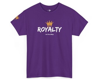 ロイヤリティクラウン グラフィックTシャツ | 「私は賞品だ」タイポグラフィシャツ