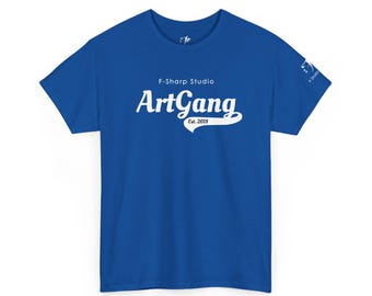 アートギャングのロゴTシャツ｜アートスタジオのグラフィックTシャツ、画家パレットモチーフ