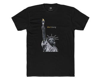 ArtGang Liberty Tee | Statue of Liberty Paintbrush Tee | ArtGang Graphic T-Shirt