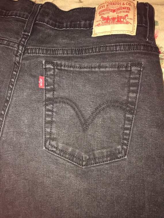 512 black jeans-slim fit boot cut | Etsy