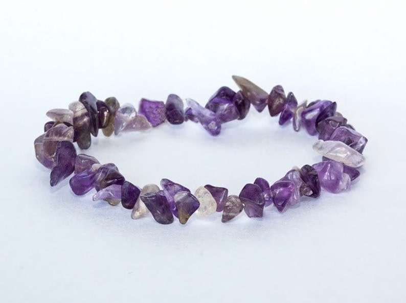 Amethyst healing stone bracelet | Etsy