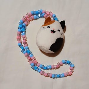 Squishmallow cat kandi necklace