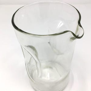 Brocca in vetro riciclato - realizzata con bottiglie di rum Bacardi, senza spigoli vivi - lavabile in lavastoviglie