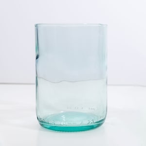 XL Restaurant Glasses - made from recycled wine bottles - fire polished, flame worked
