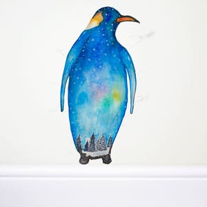 muursticker pinguïn, kerstdecor, pooldier, pinguïnsticker, pinguïnkunst, vogelsticker, muursticker vogel, kerststicker, kerstdecor